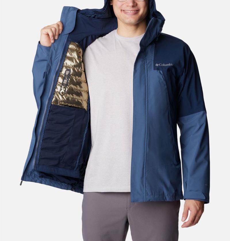 Columbia Canyon Meadows Omni Heat Infinity Interchange Insulated Men's Puffer Jacket Blue | ZTLIYV-624