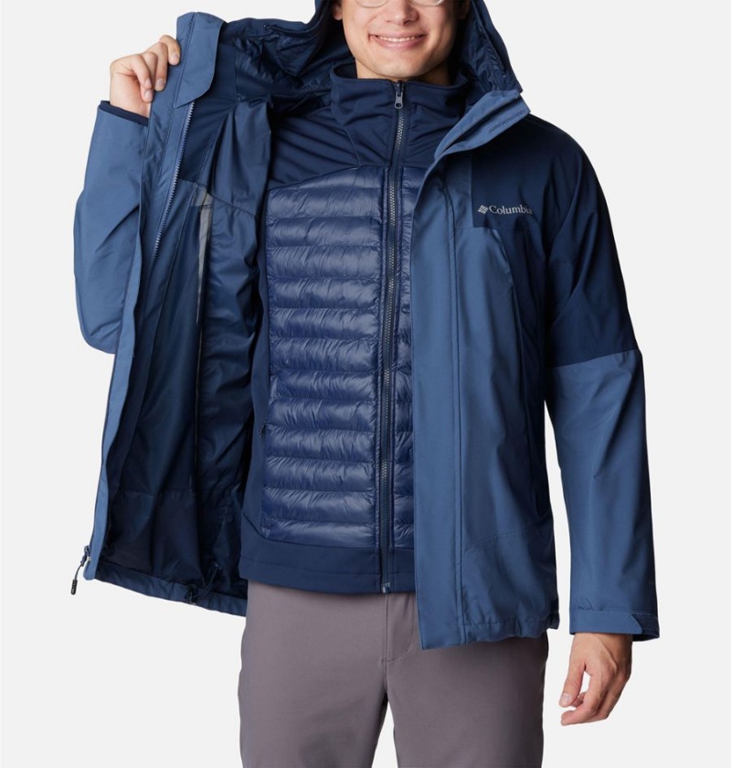 Columbia Canyon Meadows Omni Heat Infinity Interchange Insulated Men's Puffer Jacket Blue | ZTLIYV-624