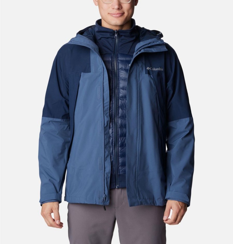Columbia Canyon Meadows Omni Heat Infinity Interchange Insulated Men's Puffer Jacket Blue | ZTLIYV-624