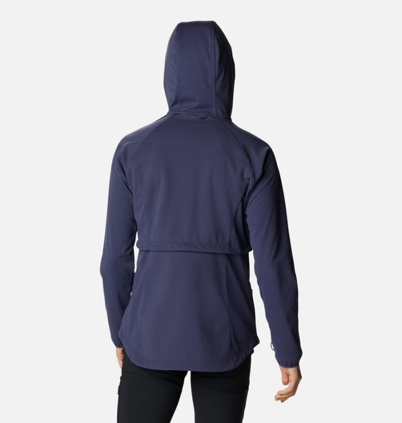 Columbia Canyon Meadows Women's Softshell Jackets Navy | NDGBHR-359