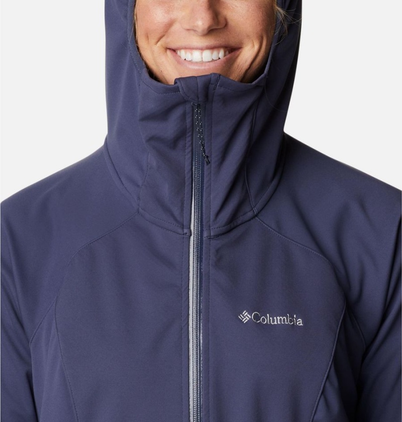 Columbia Canyon Meadows Women's Softshell Jackets Navy | NDGBHR-359