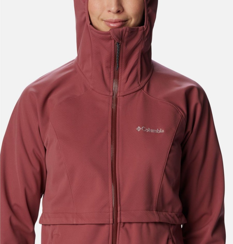 Columbia Canyon Meadows Women's Softshell Jackets Coral | QTCRNO-516