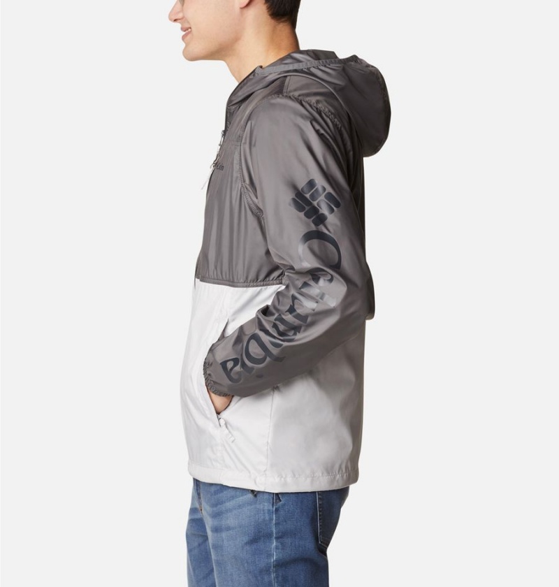 Columbia Carbon Hill Packable Men's Windbreaker Grey | ZCQUBE-794