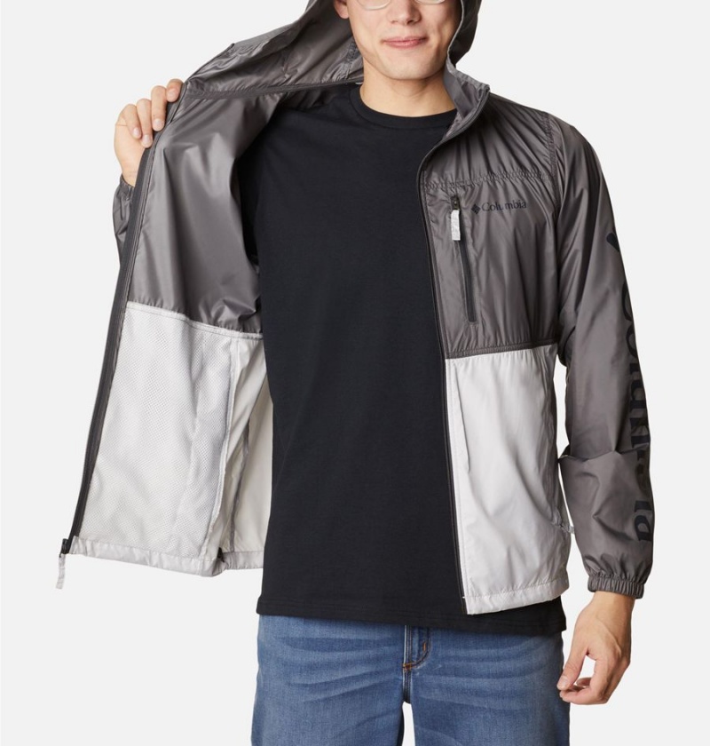 Columbia Carbon Hill Packable Men's Windbreaker Grey | ZCQUBE-794