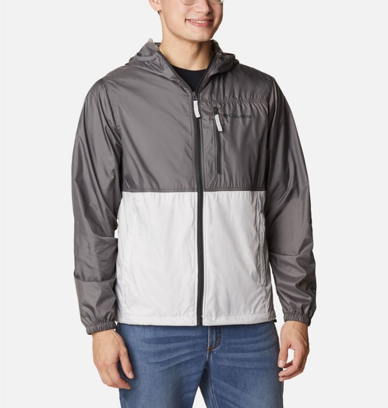 Columbia Carbon Hill Packable Men\'s Windbreaker Grey | ZCQUBE-794