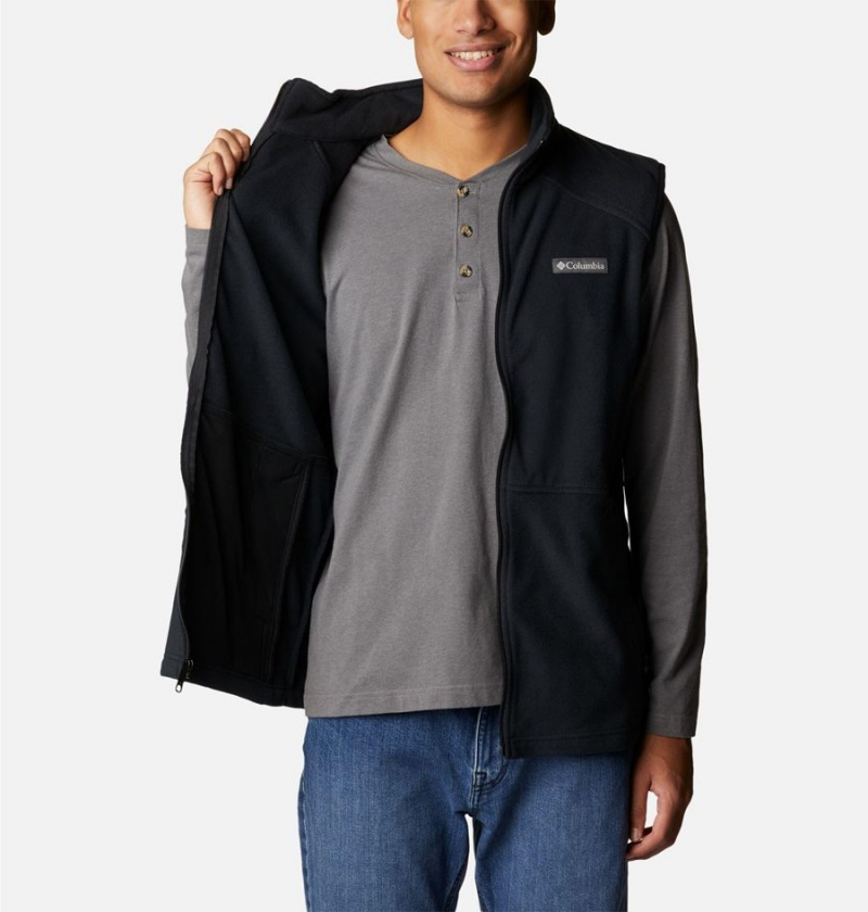 Columbia Castle Dale Fleece Men's Vest Black | BFZJHK-837