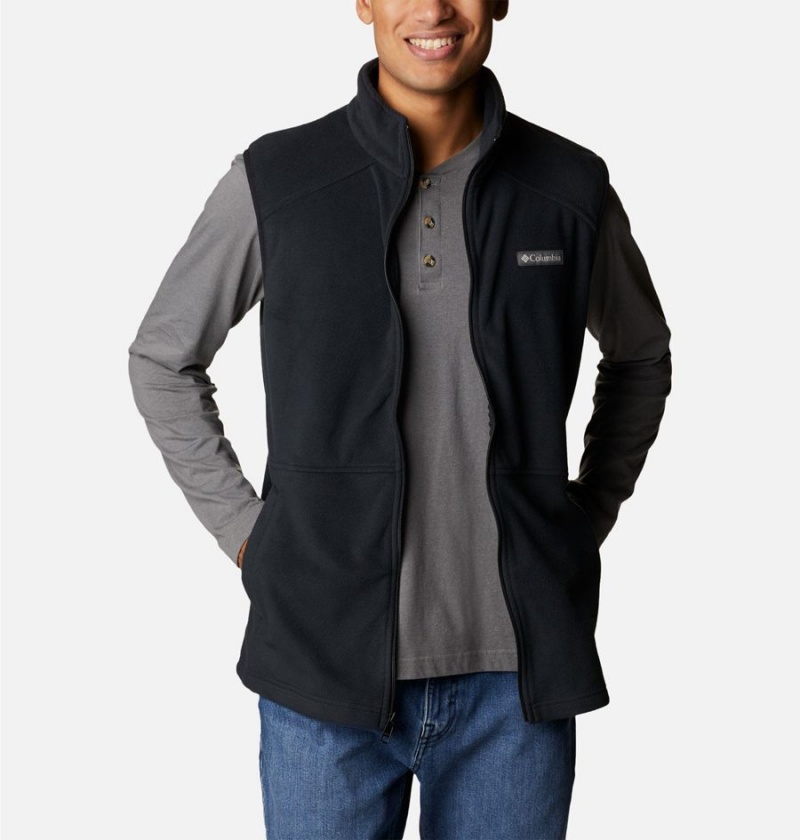 Columbia Castle Dale Fleece Men's Vest Black | BFZJHK-837