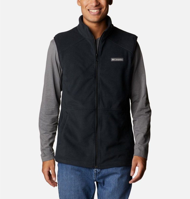 Columbia Castle Dale Fleece Men\'s Vest Black | BFZJHK-837