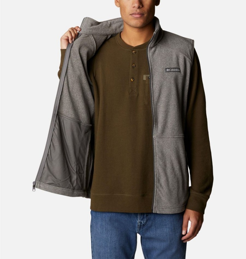 Columbia Castle Dale Fleece Men's Vest Grey | NCREOQ-840