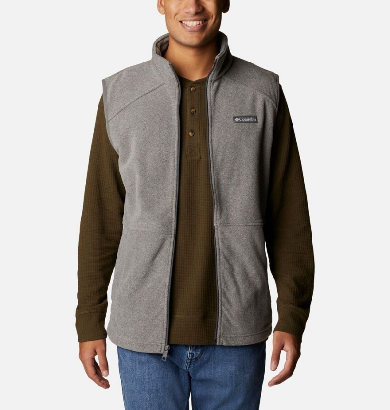 Columbia Castle Dale Fleece Men's Vest Grey | NCREOQ-840