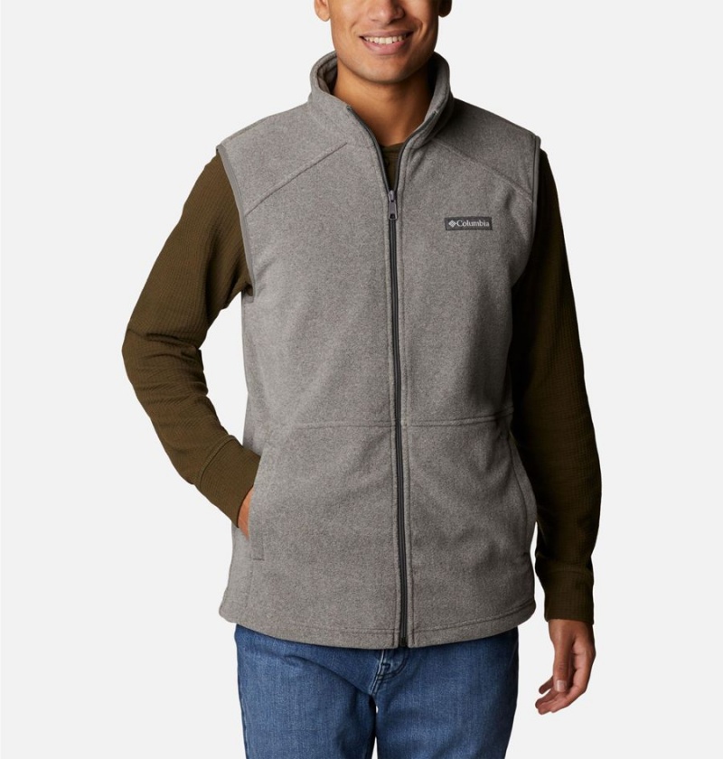 Columbia Castle Dale Fleece Men\'s Vest Grey | NCREOQ-840