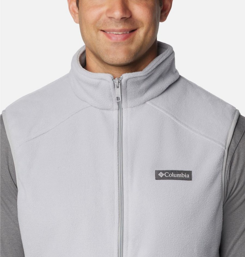 Columbia Castle Dale Fleece Men's Vest Grey | BQVFOZ-598