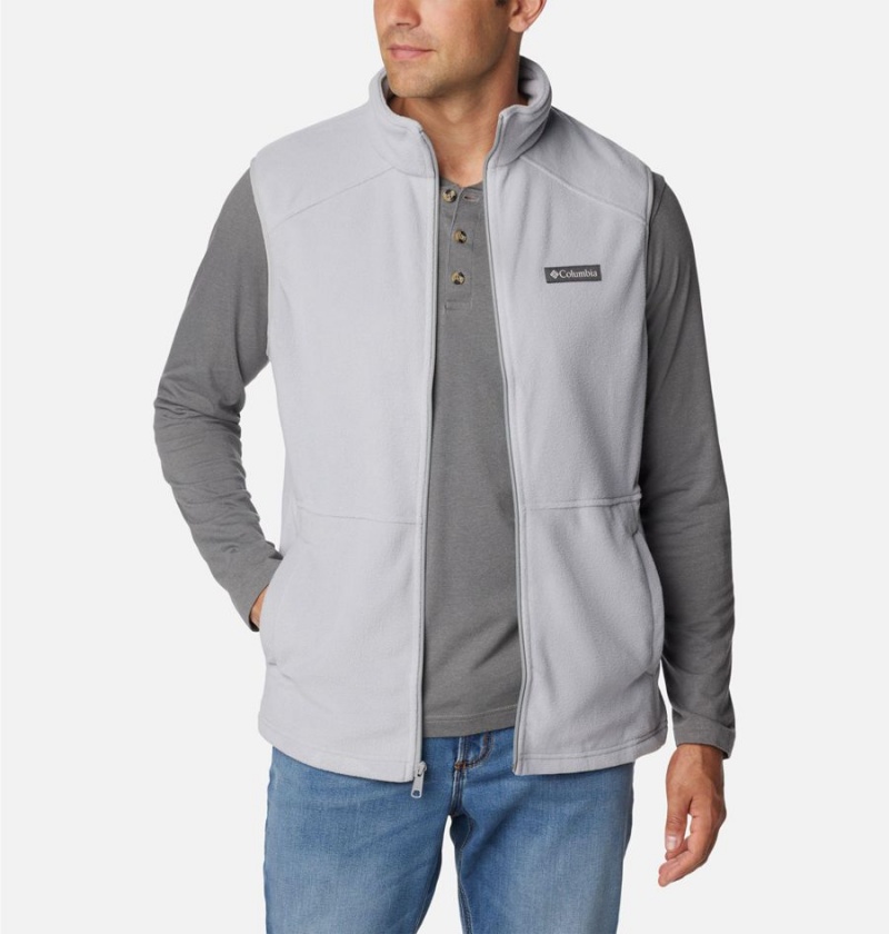Columbia Castle Dale Fleece Men's Vest Grey | BQVFOZ-598