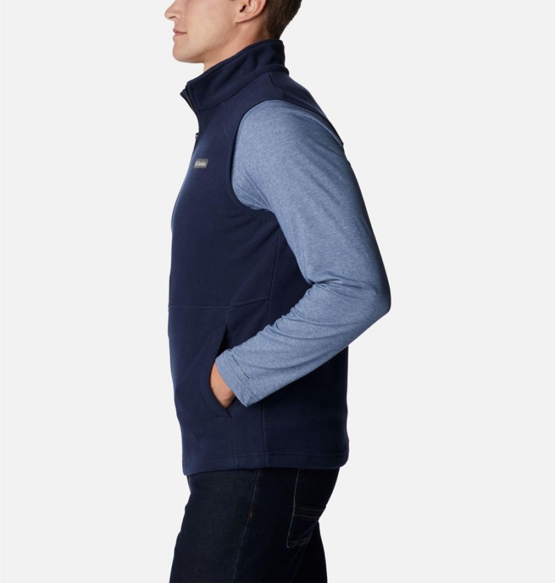 Columbia Castle Dale Fleece Men's Vest Navy | JXPERU-852