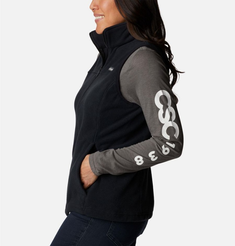 Columbia Castle Dale Fleece Women's Vest Black | BAJKXP-657