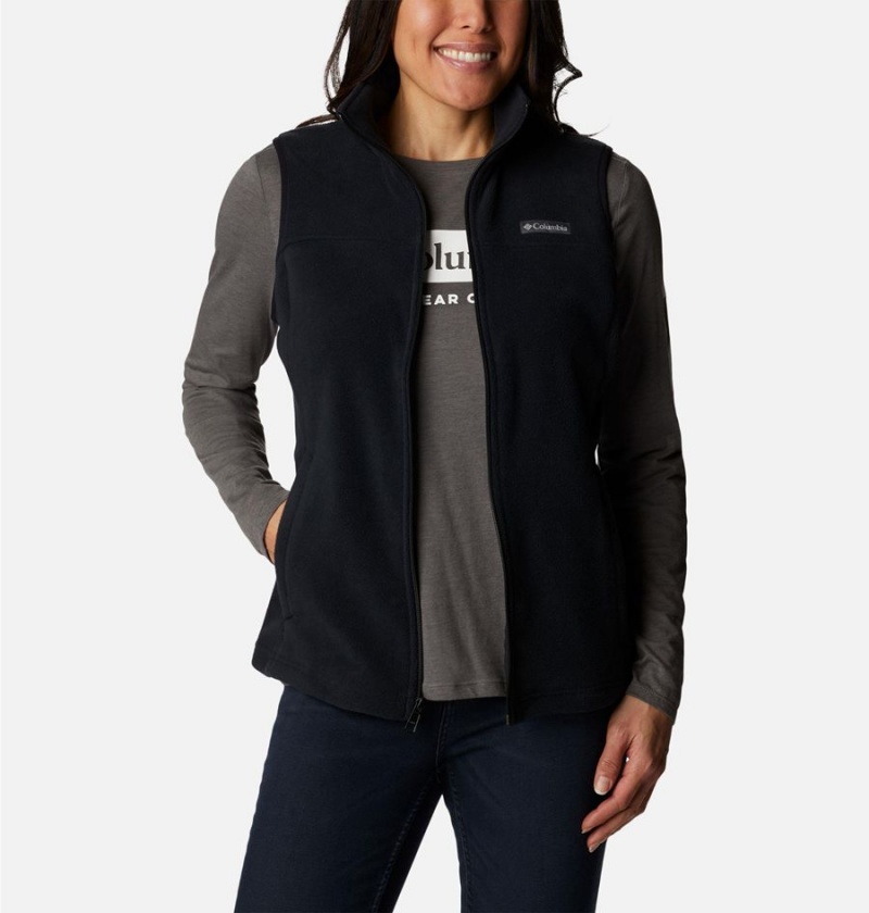 Columbia Castle Dale Fleece Women's Vest Black | BAJKXP-657