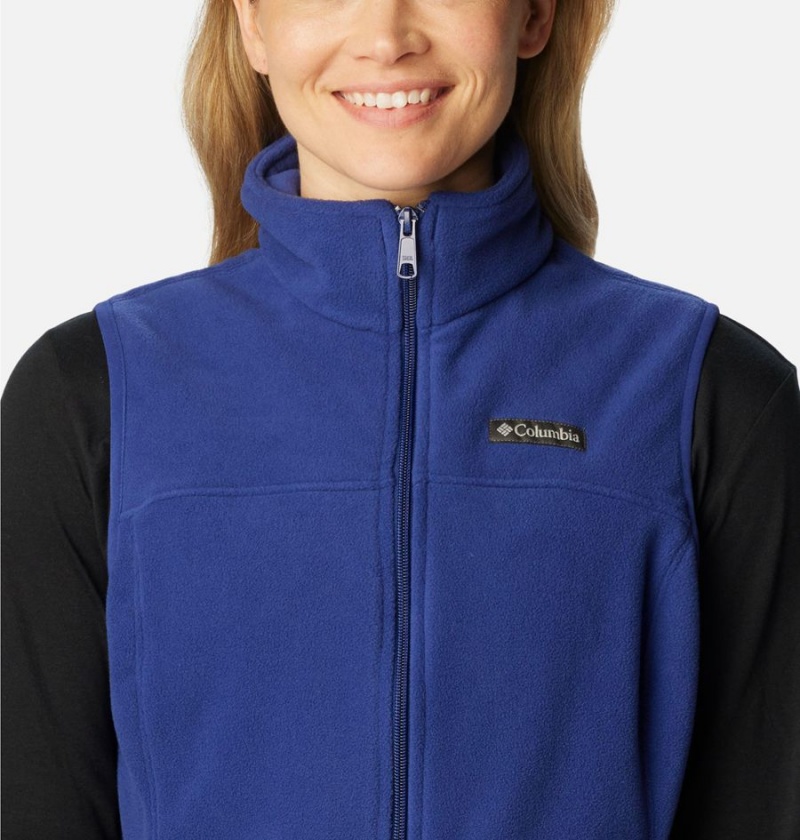 Columbia Castle Dale Fleece Women's Vest Blue | VIJFZO-576