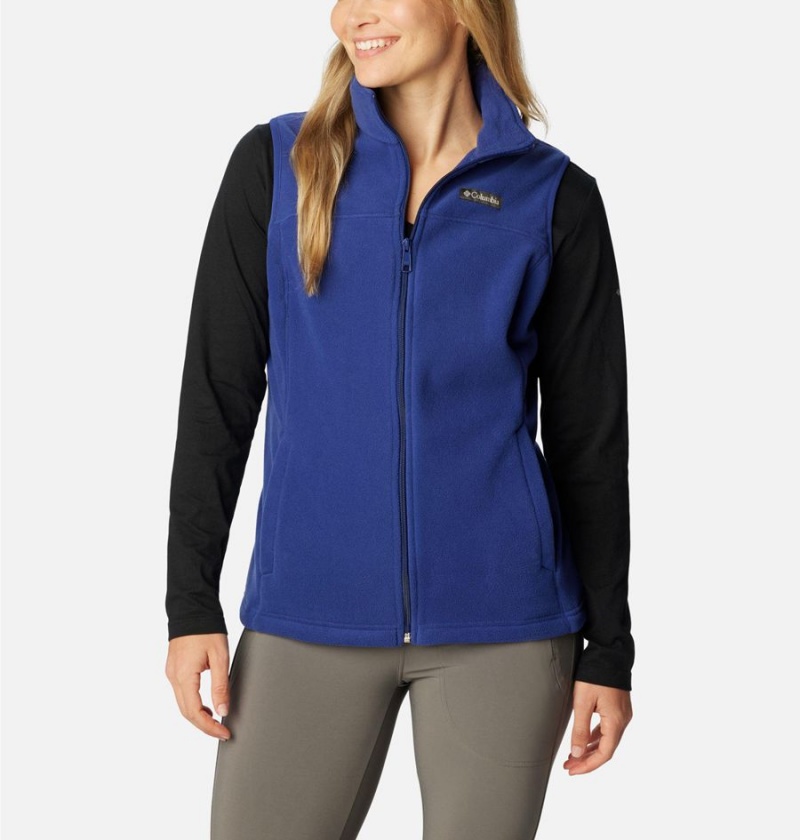 Columbia Castle Dale Fleece Women\'s Vest Blue | VIJFZO-576