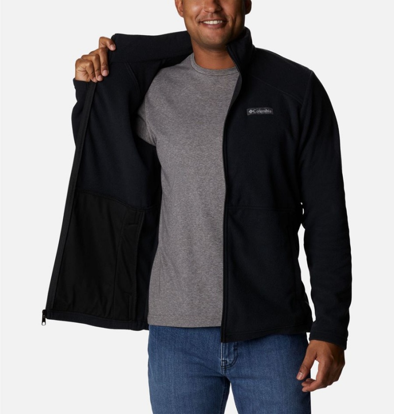 Columbia Castle Dale Full Zip Men's Fleece Jacket Black | ADXQBM-619