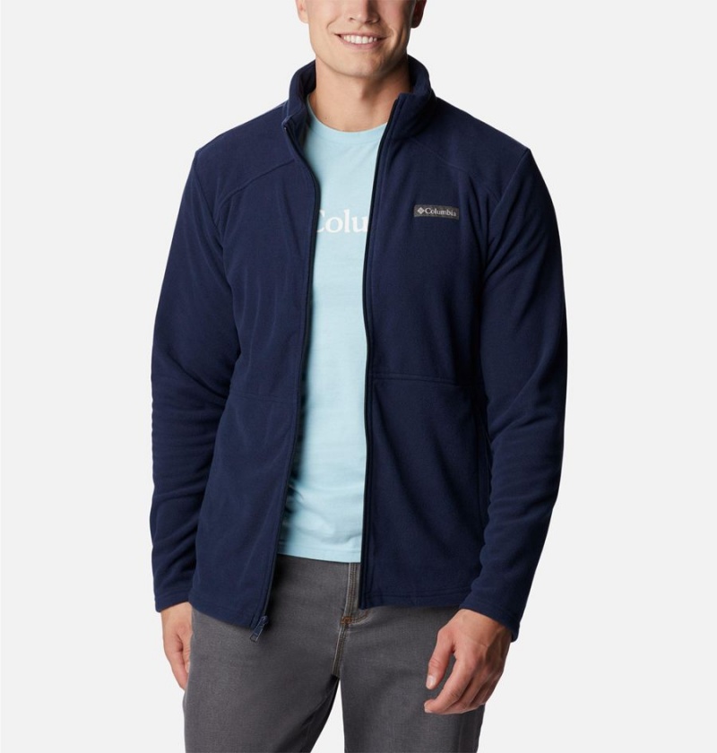 Columbia Castle Dale Full Zip Men's Fleece Jacket Navy | WUABTG-867