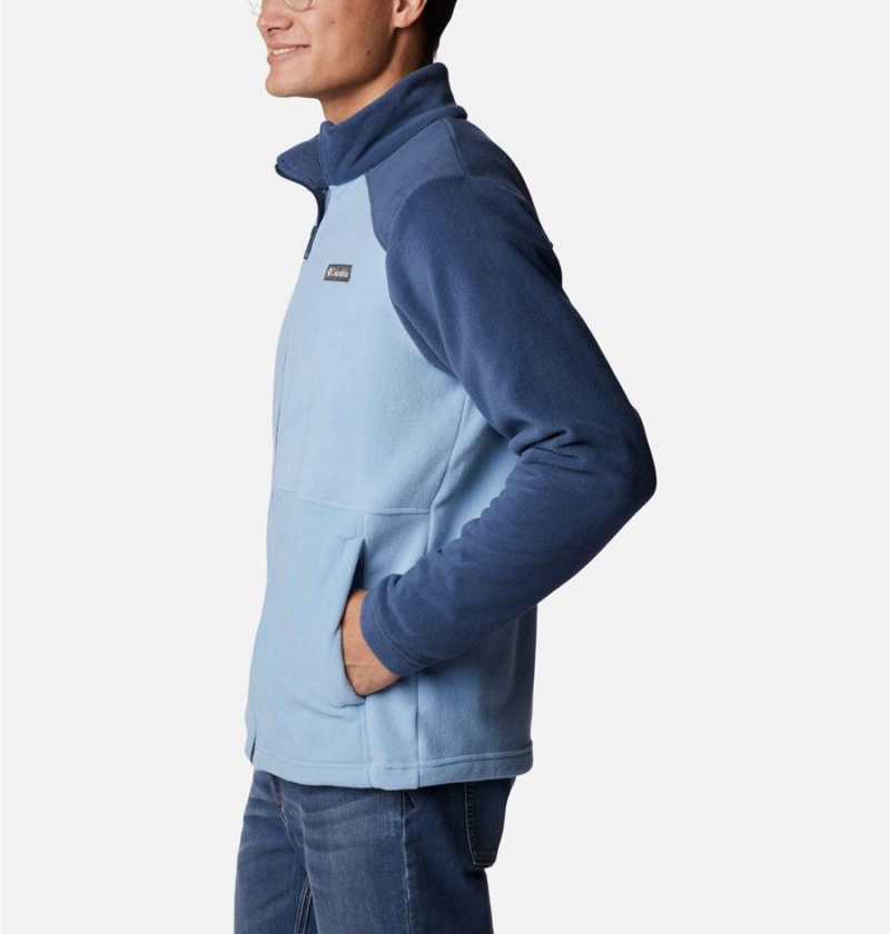 Columbia Castle Dale Full Zip Men's Fleece Jacket Blue | GTOZQR-983