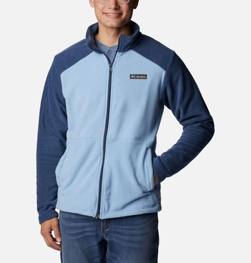 Columbia Castle Dale Full Zip Men\'s Fleece Jacket Blue | GTOZQR-983