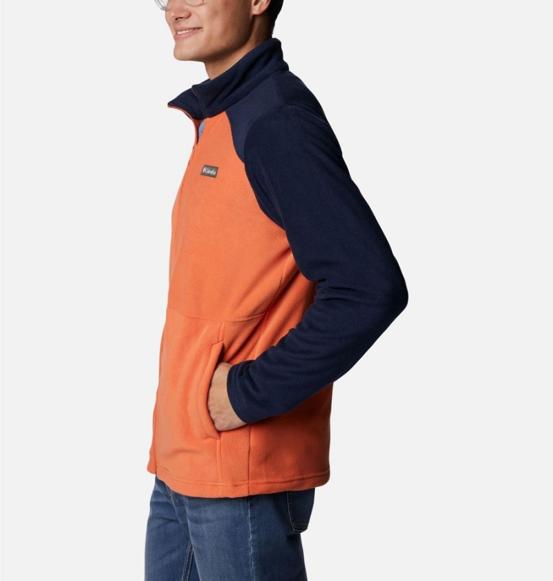 Columbia Castle Dale Full Zip Men's Fleece Jacket Orange | BTMERS-561