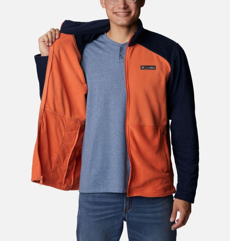 Columbia Castle Dale Full Zip Men's Fleece Jacket Orange | BTMERS-561