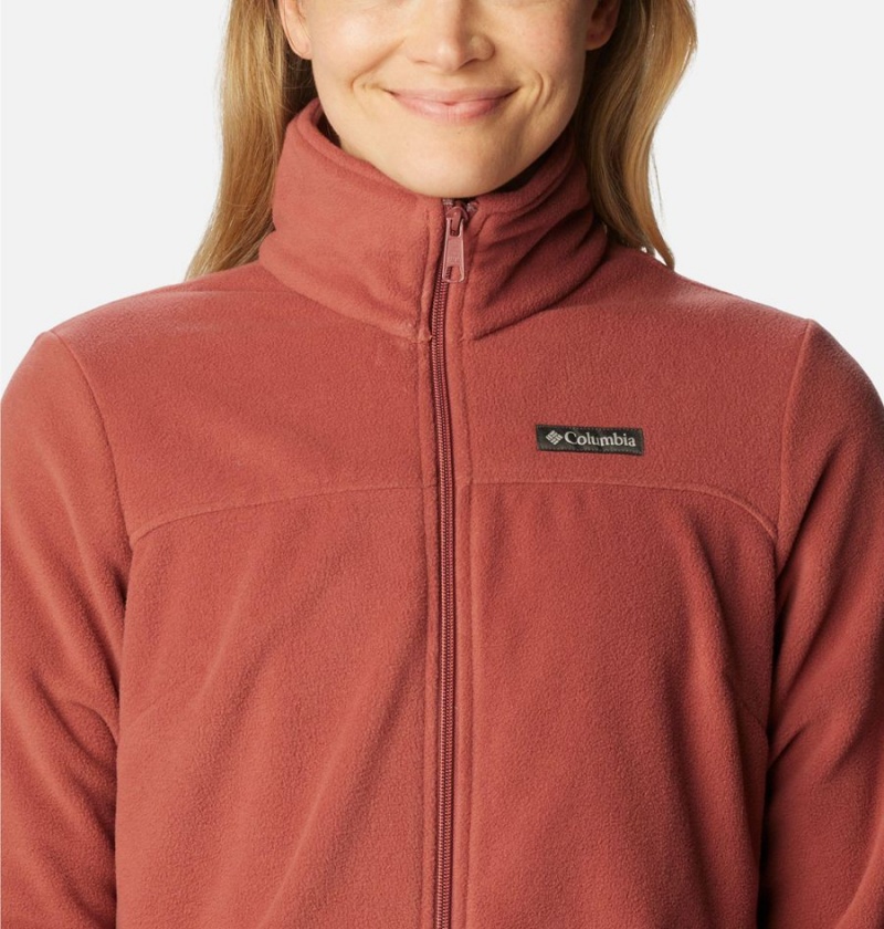Columbia Castle Dale Full Zip Women's Fleece Jacket Coral | CUAVSF-591
