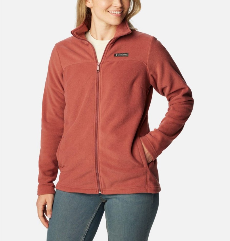 Columbia Castle Dale Full Zip Women\'s Fleece Jacket Coral | CUAVSF-591