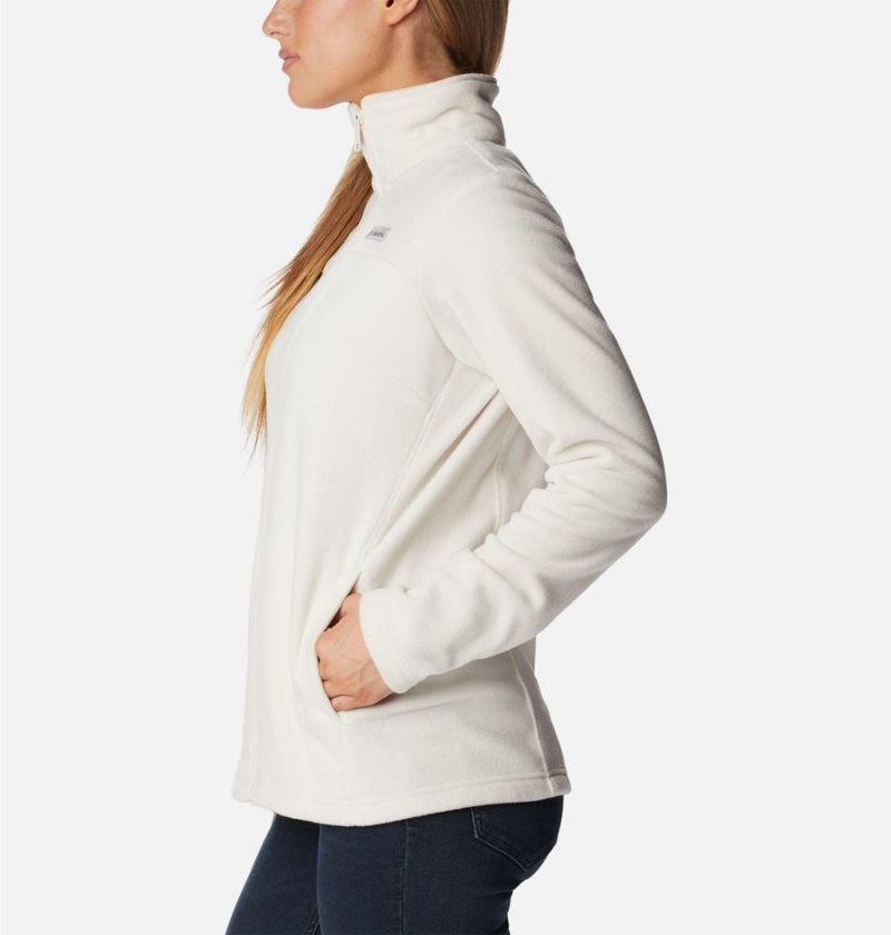 Columbia Castle Dale Full Zip Women's Fleece Jacket White | QJAOXI-342
