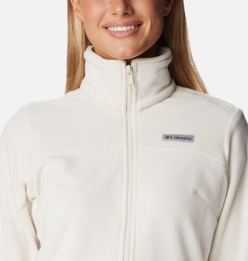 Columbia Castle Dale Full Zip Women's Fleece Jacket White | QJAOXI-342
