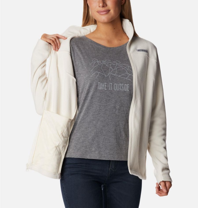 Columbia Castle Dale Full Zip Women's Fleece Jacket White | QJAOXI-342
