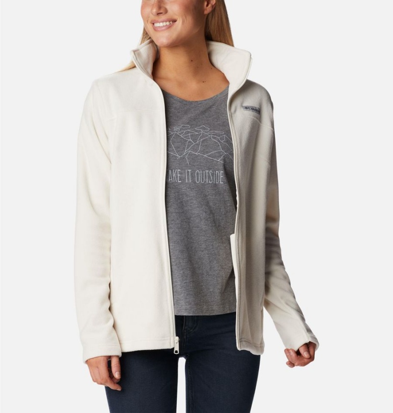 Columbia Castle Dale Full Zip Women's Fleece Jacket White | QJAOXI-342