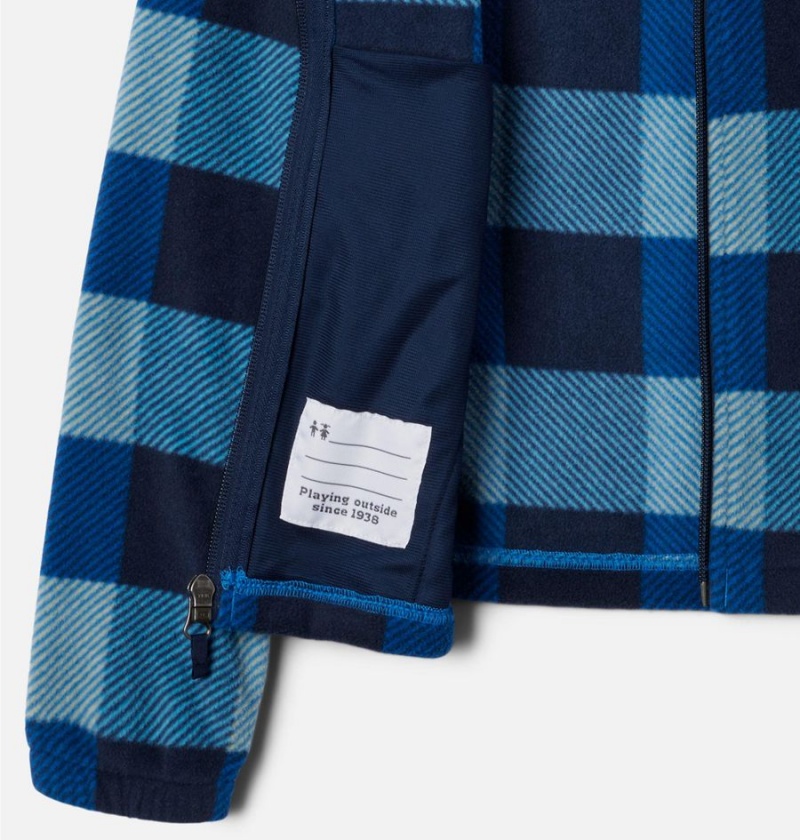 Columbia Castle Dale Printed Full Zip Kids' Fleece Blue | REGIDS-841