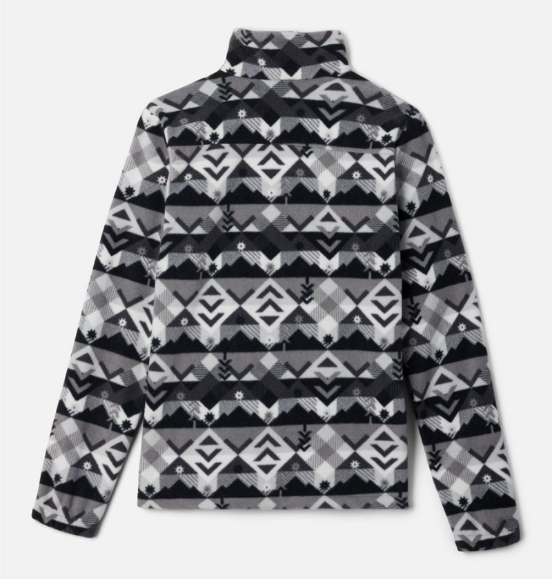 Columbia Castle Dale Printed Full Zip Kids' Fleece Black | DTCFSN-613