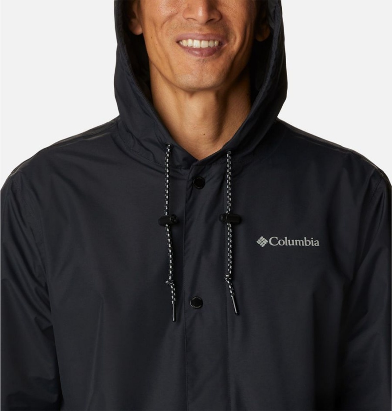 Columbia Cedar Cliff Men's Rain Jacket Black | AWBHNV-069