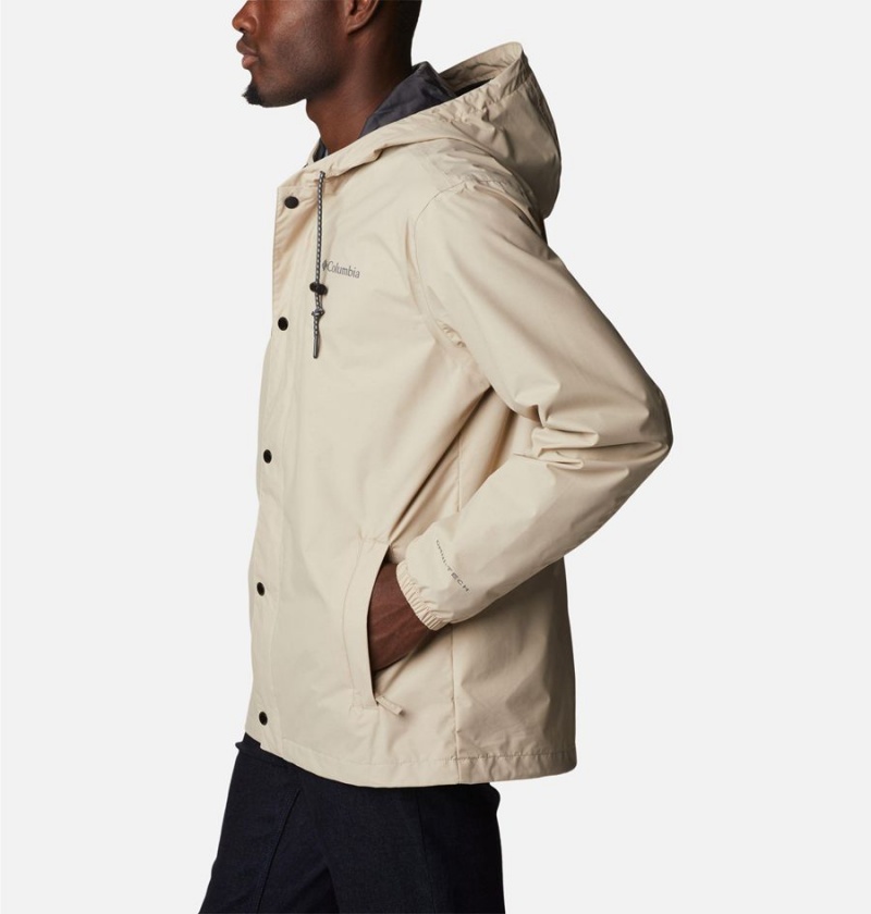 Columbia Cedar Cliff Men's Rain Jacket Khaki | ORIDKN-415