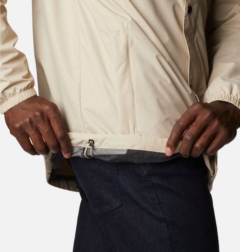 Columbia Cedar Cliff Men's Rain Jacket Khaki | ORIDKN-415