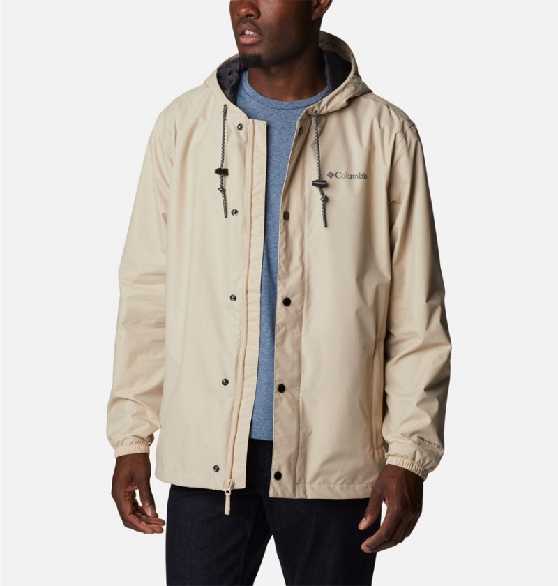 Columbia Cedar Cliff Men's Rain Jacket Khaki | ORIDKN-415