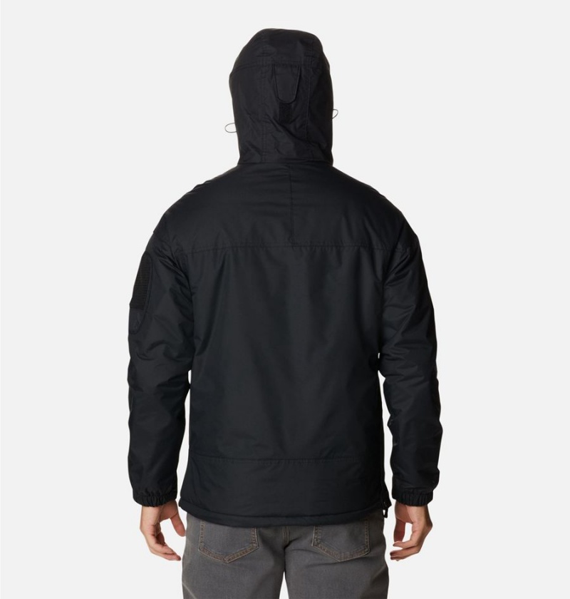 Columbia Challenger Anorak Insulated Men's Puffer Jacket Black | RAZJQB-326