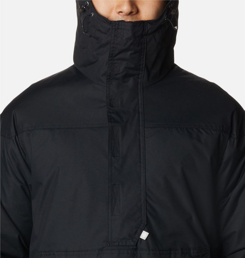 Columbia Challenger Anorak Insulated Men's Puffer Jacket Black | RAZJQB-326