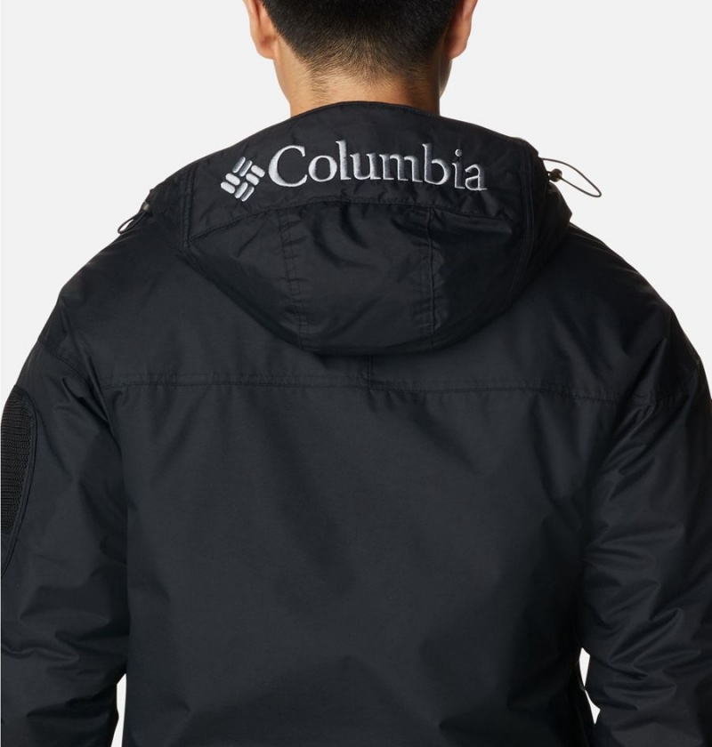 Columbia Challenger Anorak Insulated Men's Puffer Jacket Black | RAZJQB-326