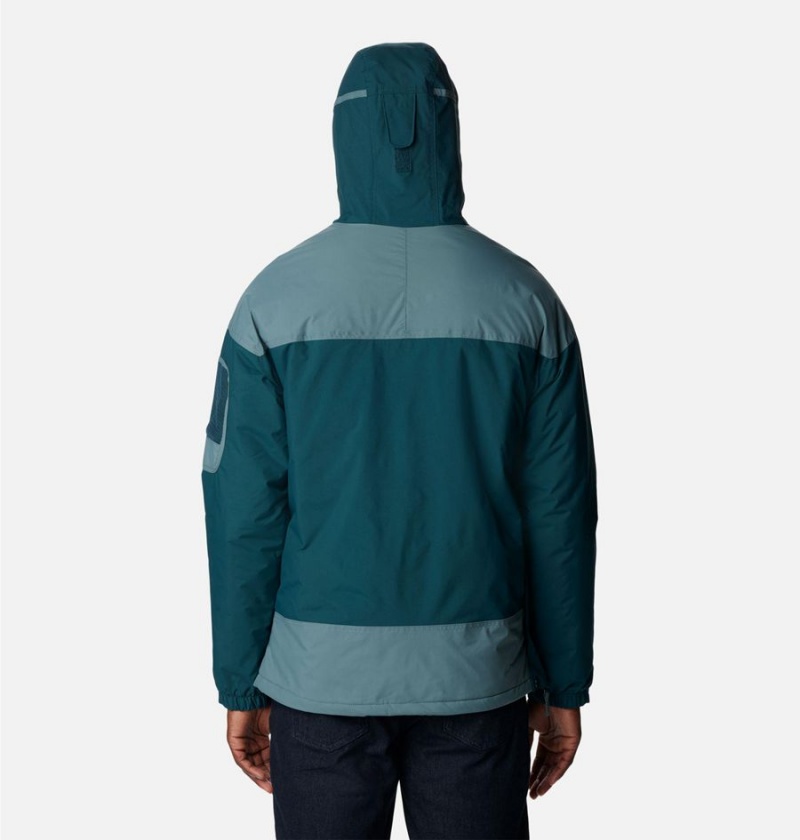Columbia Challenger Anorak Insulated Men's Puffer Jacket Turquoise | YCIMGD-798