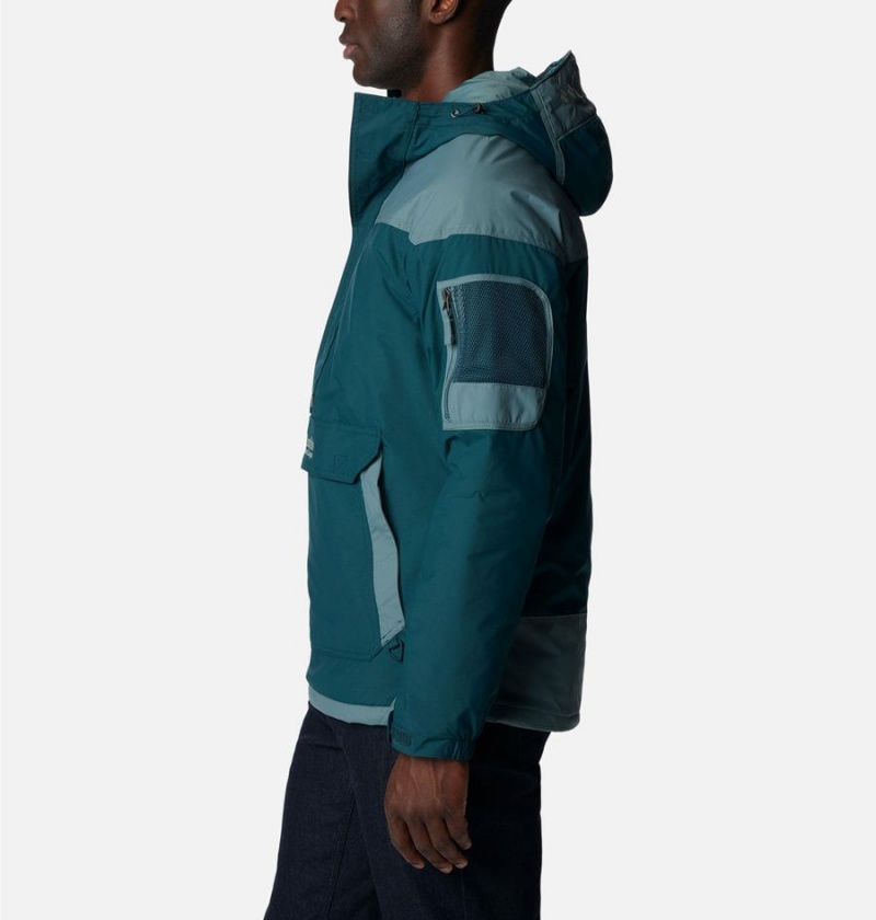 Columbia Challenger Anorak Insulated Men's Puffer Jacket Turquoise | YCIMGD-798