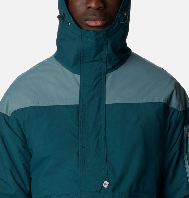 Columbia Challenger Anorak Insulated Men's Puffer Jacket Turquoise | YCIMGD-798