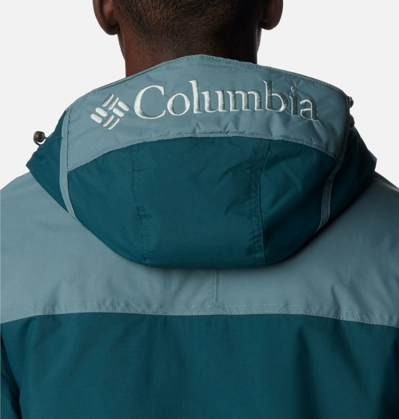 Columbia Challenger Anorak Insulated Men's Puffer Jacket Turquoise | YCIMGD-798