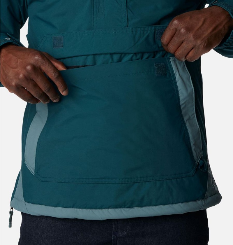 Columbia Challenger Anorak Insulated Men's Puffer Jacket Turquoise | YCIMGD-798