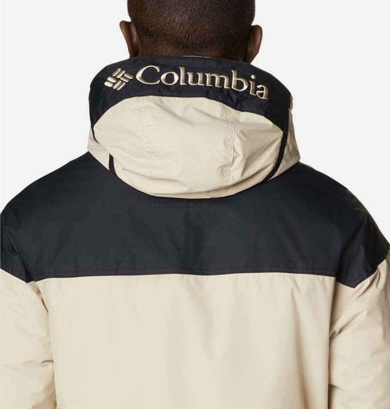 Columbia Challenger Anorak Insulated Men's Puffer Jacket Khaki | IJKGVH-592