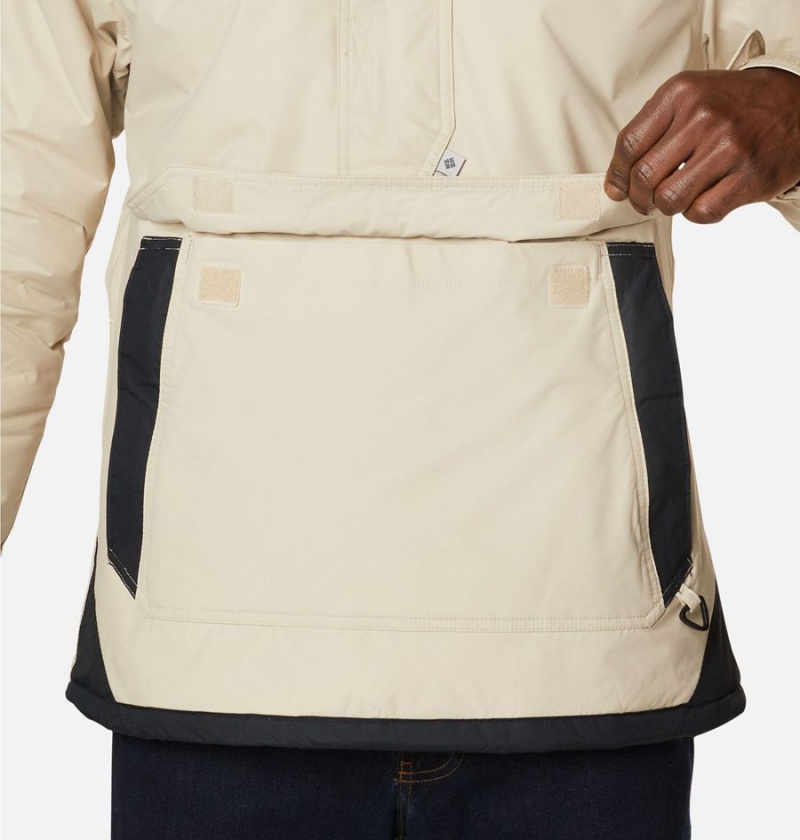 Columbia Challenger Anorak Insulated Men's Puffer Jacket Khaki | IJKGVH-592